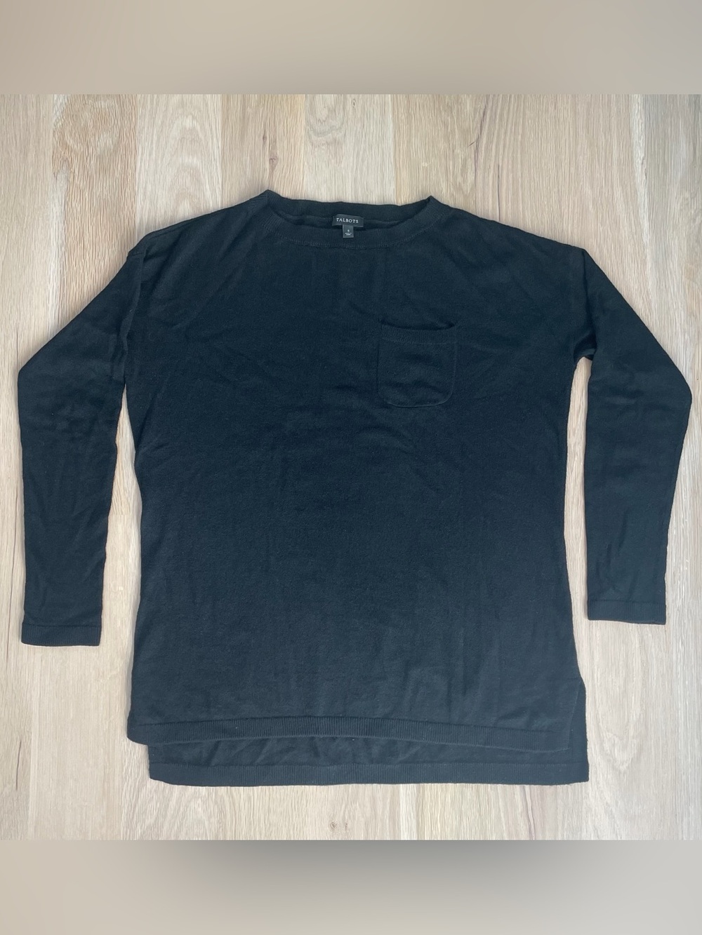 Talbots Black Crew Neck Sweater